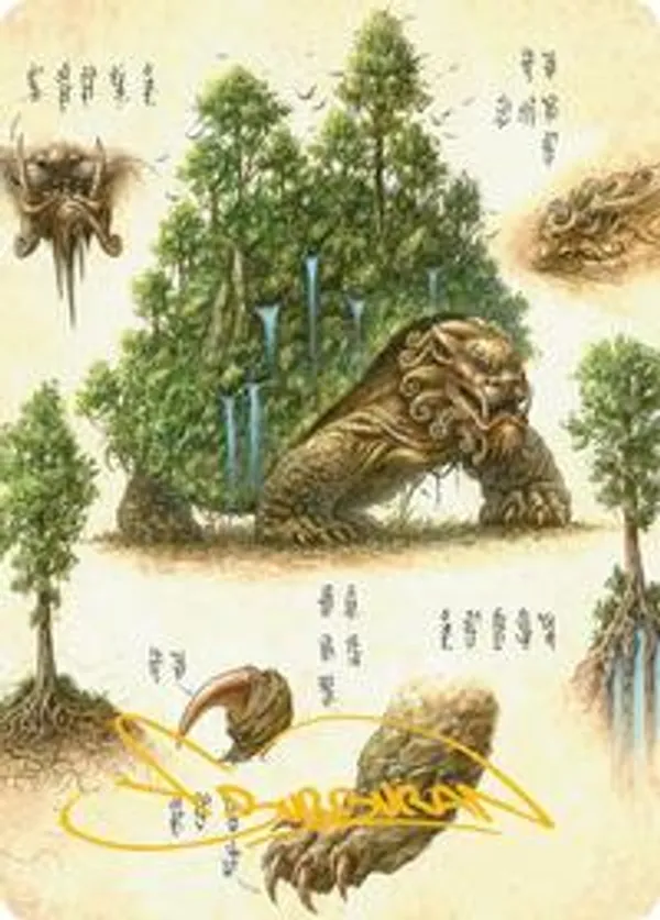 The Lion-Turtle Art Card (Gold-Stamped Signature)