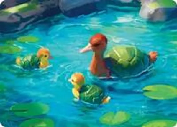 Turtle-Duck Art Card