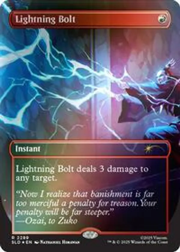 Vivi's Thunder Magic - Lightning Bolt (Rainbow Foil) • Secret Lair