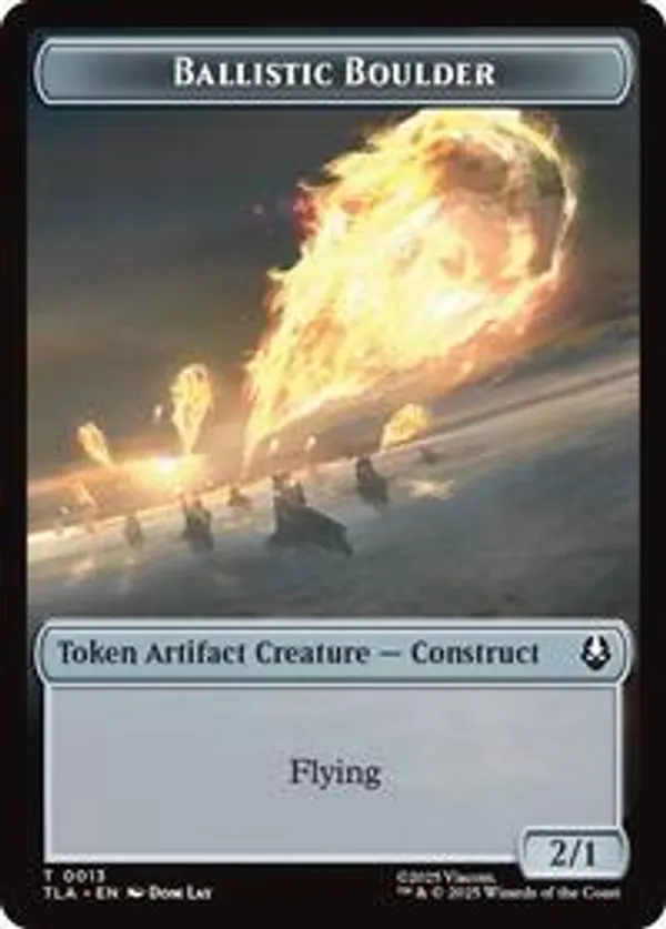 Ballistic Boulder // Food (0019) Double-Sided Token