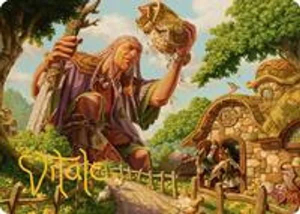 Curious Colossus Art Card (Gold-Stamped Signature)