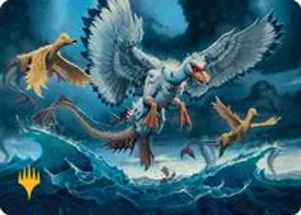 Sunderflock Art Card (Gold-Stamped Planeswalker Symbol)