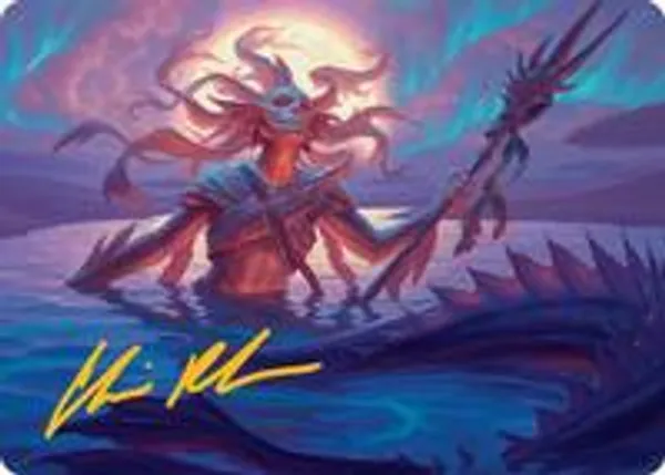 Eclipsed Merrow Art Card (Gold-Stamped Signature)