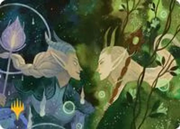 Trystan's Command Art Card (Gold-Stamped Planeswalker Symbol)