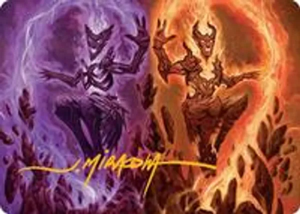 Fire Covenant Art Card (Gold-Stamped Signature)