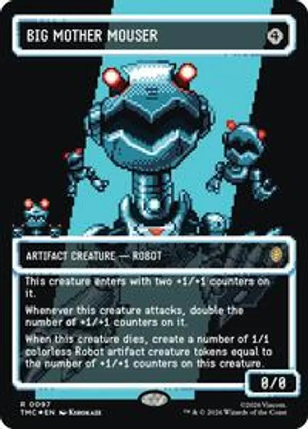 Big Mother Mouser (Borderless) (Surge Foil) • Commander: Teenage