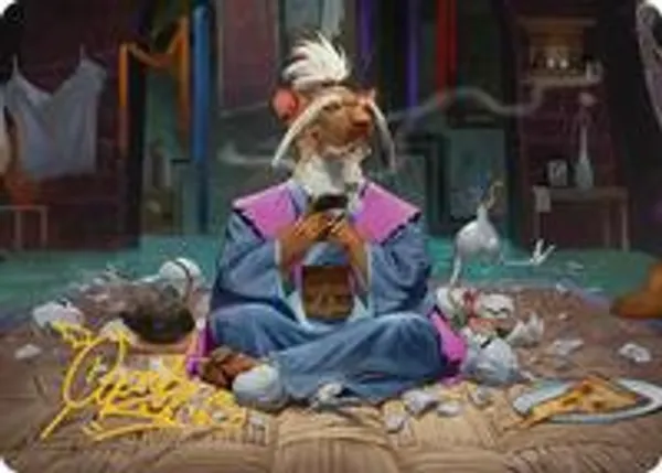 Splinter, Hamato Yoshi Art Card (Gold-Stamped Signature)