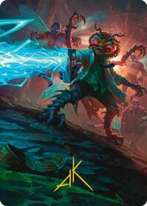 Baxter, Exzzperimental Zzientist Art Card (Gold-Stamped Signature)