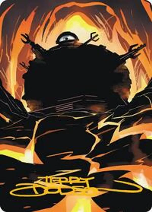 Technodrome Art Card (Gold-Stamped Signature)