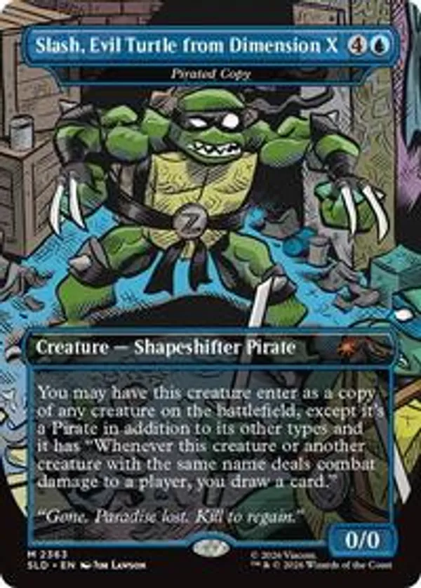 Slash, Evil Turtle from Dimension X - Pirated Copy • Secret Lair