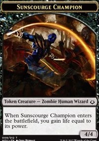 Sunscourge Champion // Cat Double-sided Token