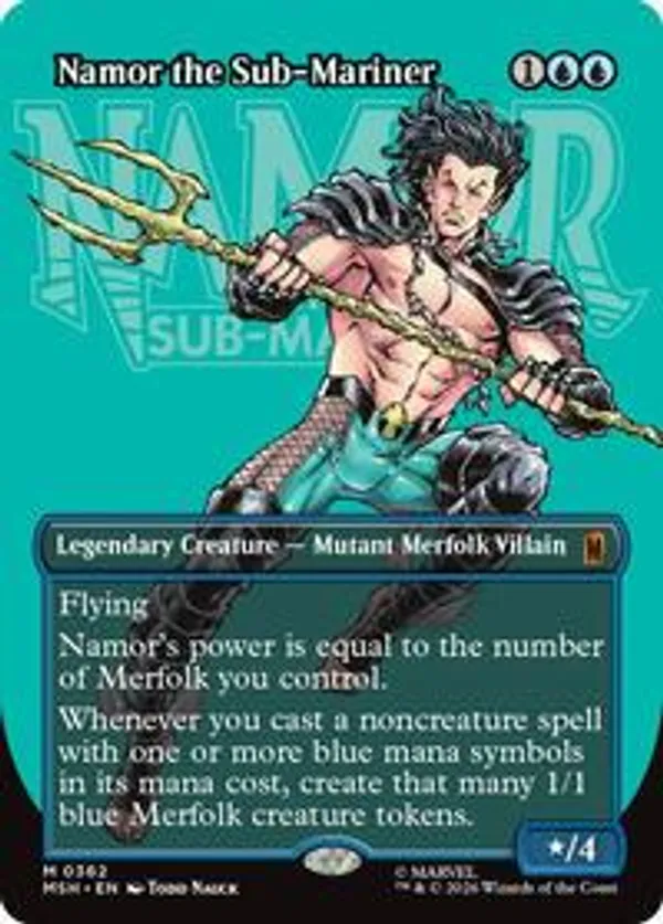 Namor the Sub-Mariner (Borderless) • Marvel Super Heroes (MSH) #362