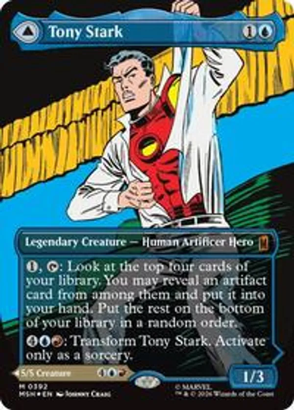 MSH トニー・スターク/Tony Stark MTG Tony Stark (Borderless) (0392) • Marvel Super Heroes (MSH) #392