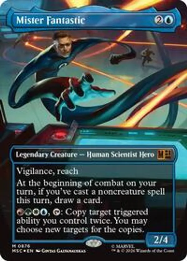 キ*ト様 MTG　全FOIL　マーベル Mister Fantastic (Borderless) (Surge Foil) • Commander: Marvel