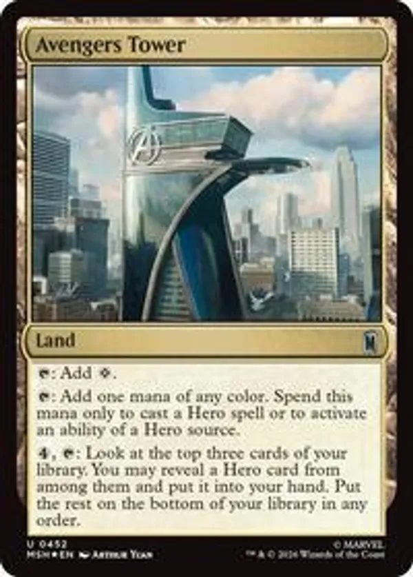 Avengers Tower (Surge Foil) • Marvel Super Heroes (MSH) #452