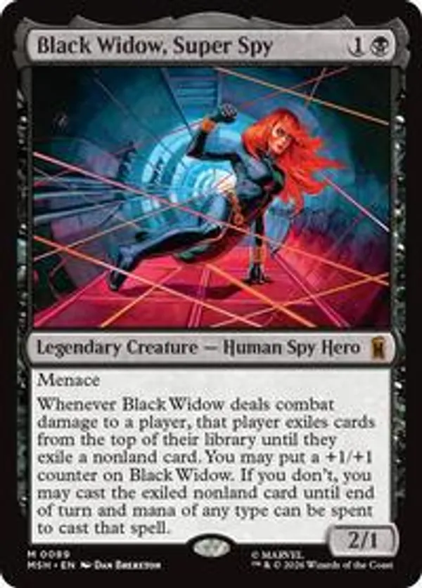 Black Widow, Agile Avenger (Surge Foil) • Commander: Marvel Super