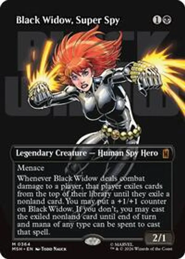 Black Widow, Super Spy (Borderless) (0364) • Marvel Super Heroes