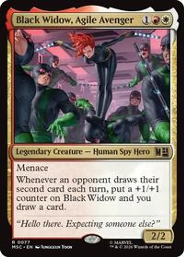 Black Widow, Agile Avenger (Surge Foil) • Commander: Marvel Super