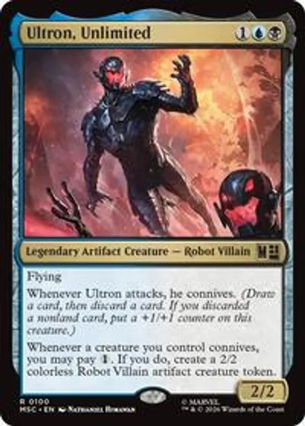 MTG【Foil】 マジック：ザ・ギャザリング　ULTRON Ultron, Unlimited (Surge Foil) • Commander: Marvel Super Heroes