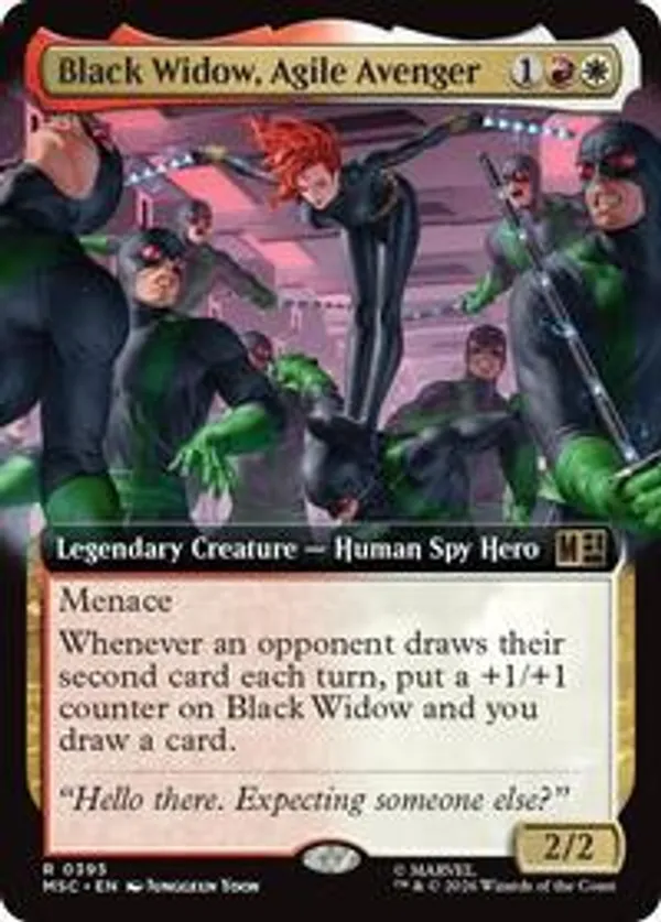 Black Widow, Agile Avenger (Extended Art) • Commander: Marvel