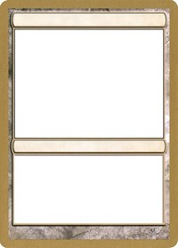 2004 World Championship Blank Card