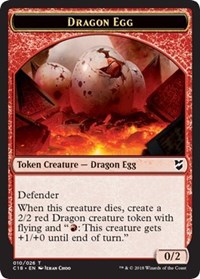 Dragon Egg // Dragon Double-sided Token