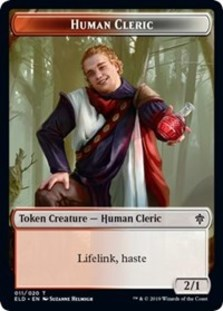 Human Cleric // Food (18) Double-sided Token