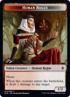 Human Rogue // Food (16) Double-sided Token