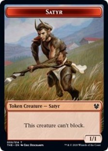 Satyr // Wolf Double-sided Token