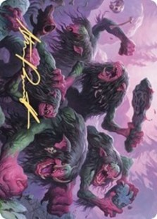 Hagi Mob Art Card (Gold-Stamped Signature)