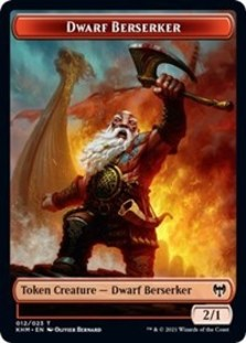 Dwarf Berserker // Icy Manalith Double-sided Token