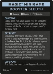 Magic Minigame: Booster Sleuth