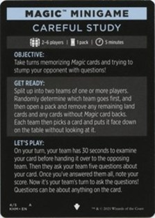 Magic Minigame: Careful Study