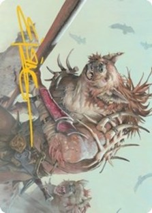 Gnoll Art Card (Gold-Stamped Signature)