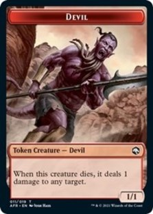 Devil // Faerie Dragon Double-sided Token