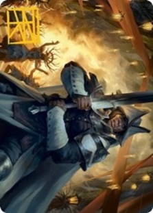 Ritual Guardian Art Card (Gold-Stamped Signature)