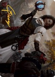 Skaab Wrangler Art Card (Gold-Stamped Signature)