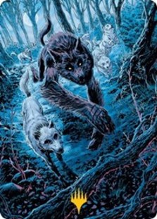 Untamed Pup Art Card (Gold-Stamped Signature)