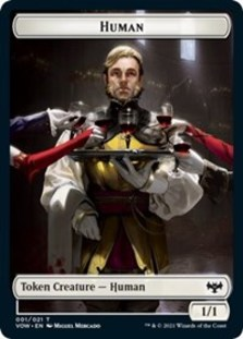 Human (001) // Vampire (007) Double-sided Token