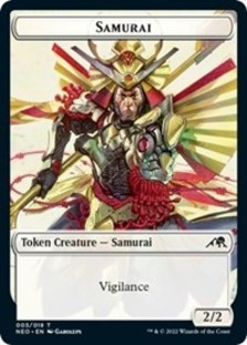 Samurai (003) // Goblin Shaman (008) Double-sided Token