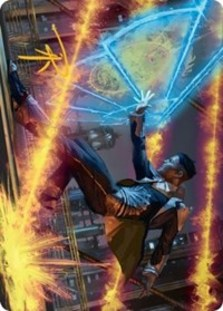 Wingshield Agent Art Card (Gold-Stamped Signature)