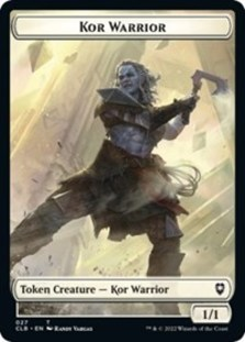 Kor Warrior // Angel Warrior Double-sided Token