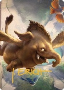 Hollyphant Art Card (Gold-Stamped Signature)