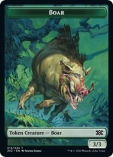 Boar // Knight Double-sided Token