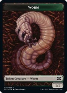 Worm // Knight Double-sided Token
