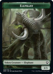 Elephant // Treasure Double-sided Token