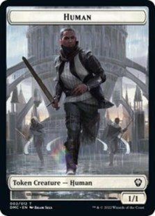 Human // Snake Double-sided Token