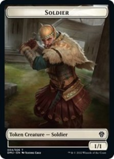Soldier // Monk Double-sided Token
