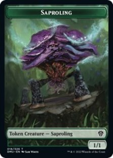 Saproling // Goblin Double-sided Token