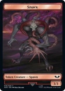 Spawn // Plaguebearer of Nurgle (Surge Foil) Double-sided Token